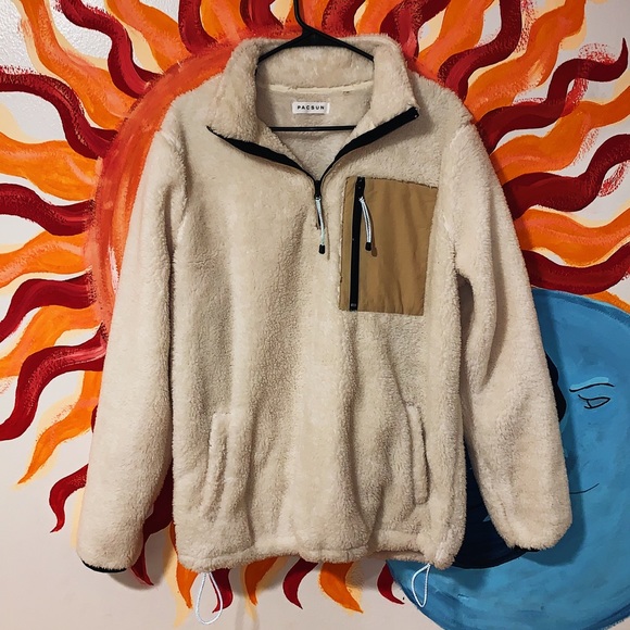 PACSUN sherpa quarter zip - Picture 1 of 1